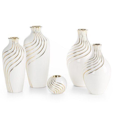 WAZON DEKORACYJNY ESTELA (04) O 12 X 28 CM BIAŁY