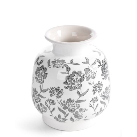WAZON DEKORACYJNY VIVIAN (01) O 16 X 19 CM BIAŁY