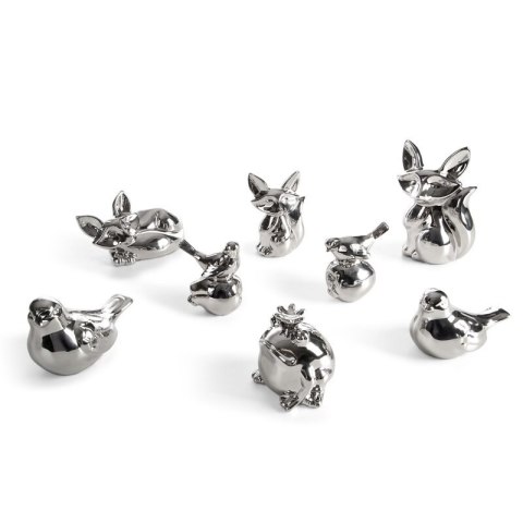 FIGURKA DEKORACYJNA FABIO (07) 10 X 7 X 11 CM SREBRNY