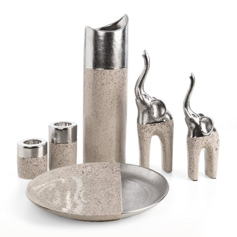 FIGURKA DEKORACYJNA LAILA (01) 12 X 7 X 35 CM SREBRNY