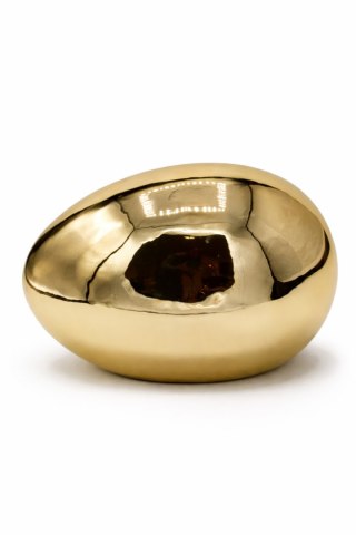 JAJKO CERAMICZNE LEŻĄCE ZŁOTE DUŻE