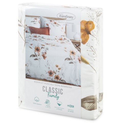 KOMPLET POŚCIELI BAWEŁNIANEJ CELINE 160 X 200 CM BIAŁY