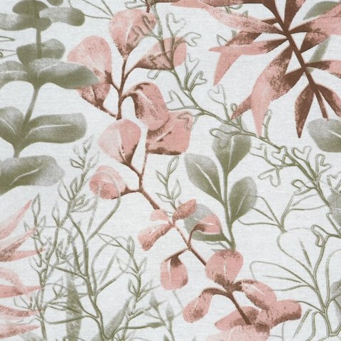 KOMPLET POŚCIELI BAWEŁNIANEJ FREESIA 140 X 200 CM PUDROWY RÓŻ