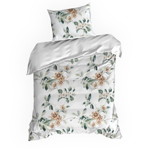 KOMPLET POŚCIELI BAWEŁNIANEJ NIKOLA 140 X 200 CM BIAŁY