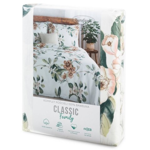 KOMPLET POŚCIELI BAWEŁNIANEJ NIKOLA 220 X 200 CM BIAŁY