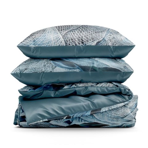 KOMPLET POŚCIELI SATYNOWEJ PREMIUM29 160 X 200 CM TURKUSOWY