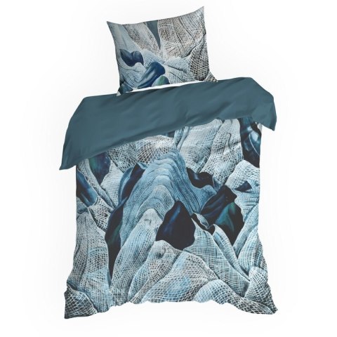 KOMPLET POŚCIELI SATYNOWEJ PREMIUM29 160 X 200 CM TURKUSOWY