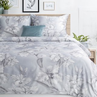 KOMPLET POŚCIELI SATYNOWEJ PREMIUM30 160 X 200 CM JASNOSZARY