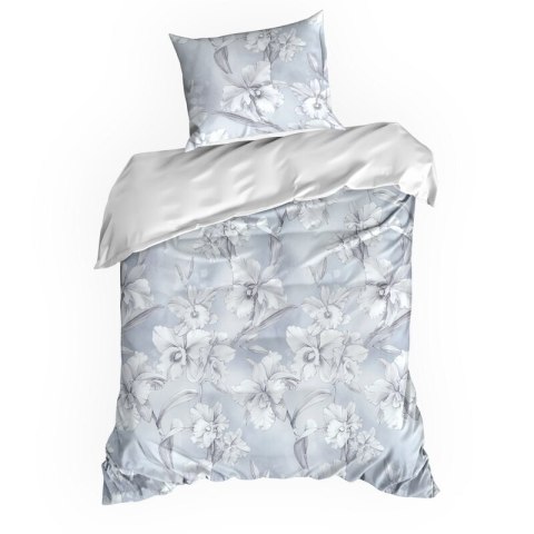 KOMPLET POŚCIELI SATYNOWEJ PREMIUM30 160 X 200 CM JASNOSZARY