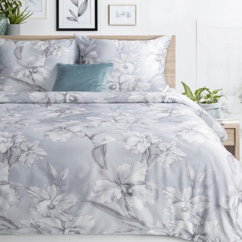 KOMPLET POŚCIELI SATYNOWEJ PREMIUM30 220 X 200 CM JASNOSZARY