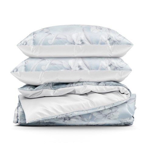 KOMPLET POŚCIELI SATYNOWEJ PREMIUM30 220 X 200 CM JASNOSZARY