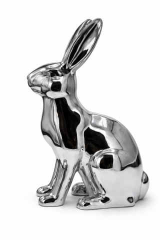 KRÓLIK CERAMICZNY SREBRNY DUŻY