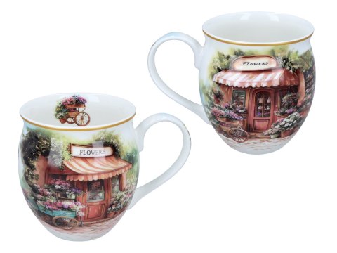 Kubek beczka - L. Lozano, Atelier kwiatowe (CARMANI)