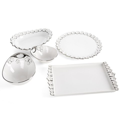 MISA DEKORACYJNA ARIANA 18 X 14 X 8 CM BIAŁY