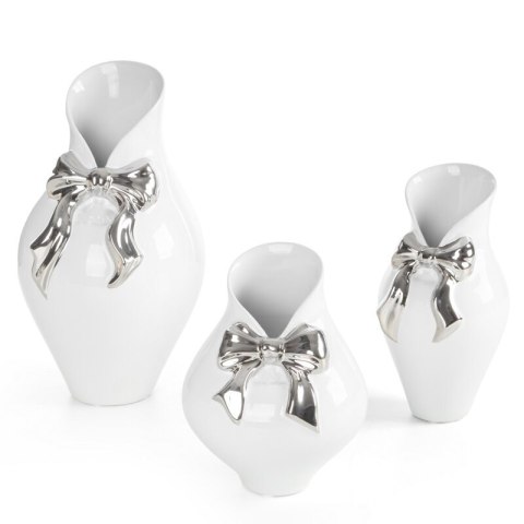 WAZON DEKORACYJNY AKIRA (03) O 16 X 29 CM BIAŁY