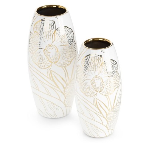 WAZON DEKORACYJNY GLEN (02) O 12 X 25 CM BIAŁY