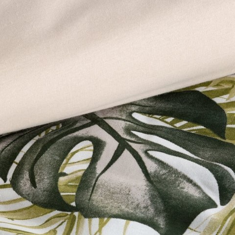 KOMPLET POŚCIELI BAWEŁNIANEJ AMBER 160 X 200 CM BIAŁY