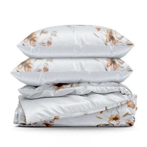 KOMPLET POŚCIELI BAWEŁNIANEJ CELINE 220 X 200 CM BIAŁY