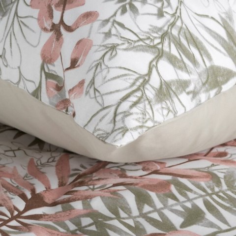 KOMPLET POŚCIELI BAWEŁNIANEJ FREESIA 220 X 200 CM PUDROWY RÓŻ