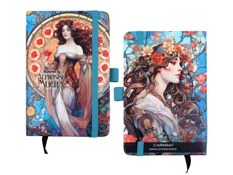 Notes A6 - inspirowany malarstwem A. Mucha (CARMANI)