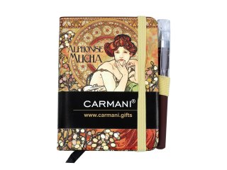 Notes A7 - A. Mucha, Kamienie szlachetne Topaz i Szmaragd (CARMANI)