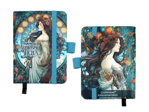 Notes A7 - inspirowany malarstwem A. Mucha (CARMANI)