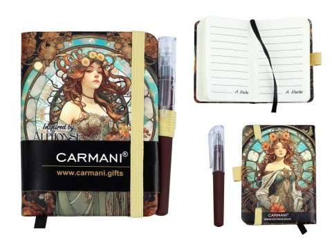 Notes A7 - inspirowany malarstwem A. Mucha (CARMANI)