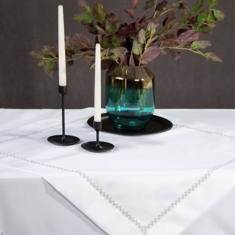 OBRUS ELIMA 140 X 180 CM BIAŁY