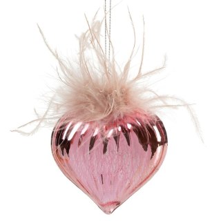 OZDOBA ŚWIĄTECZNA SZ 13 8 X 8 CM RÓŻOWY