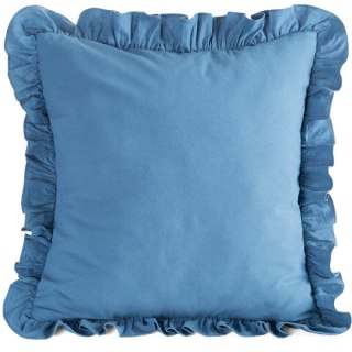 POSZEWKA FALBANKA 45 X 45 CM GRANATOWY