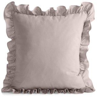 POSZEWKA FALBANKA 45 X 45 CM PUDROWY