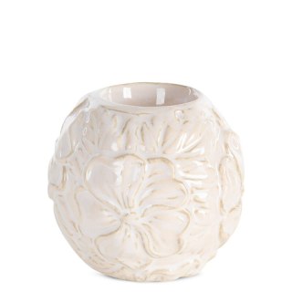 ŚWIECZNIK DEKORACYJNY NAIRA (01) O 10 X 10 CM KREMOWY