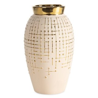 WAZON DEKORACYJNY KENA (02) O 19 X 33 CM KREMOWY