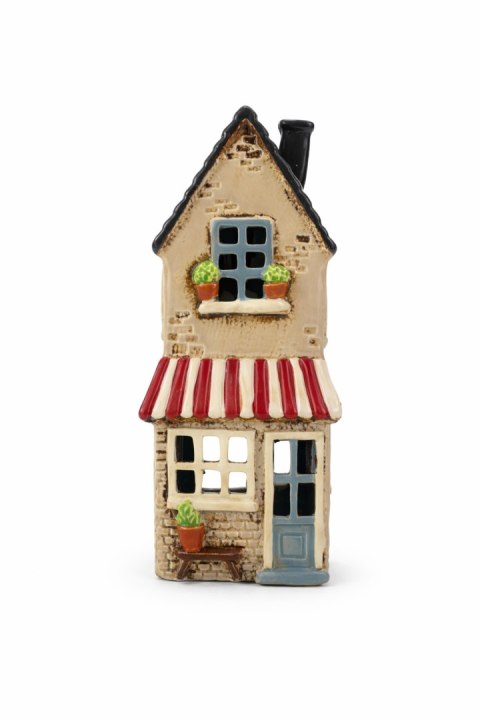 DOMEK CERAMICZNY NA T-LIGHT BEŻOWY