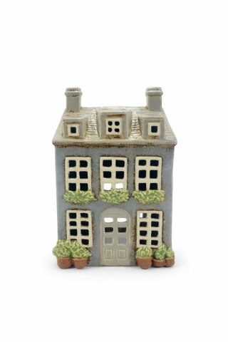 DOMEK CERAMICZNY NA T-LIGHT SZARY