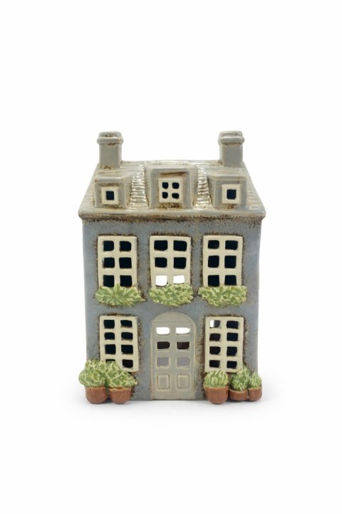 DOMEK CERAMICZNY NA T-LIGHT SZARY