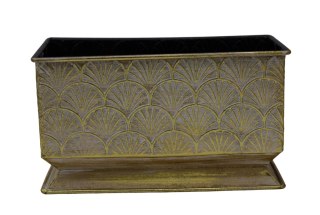 DONICZKA METALOWA BEŻOWO-ZŁOTA ŚREDNIA