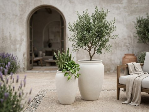 HEVRA Komplet 2 osłonek 42x42x60,5/30x30x50cm