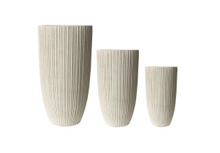 HEVRA Komplet 3 osłonek 37x37x70/30x30x58/24x24x46cm