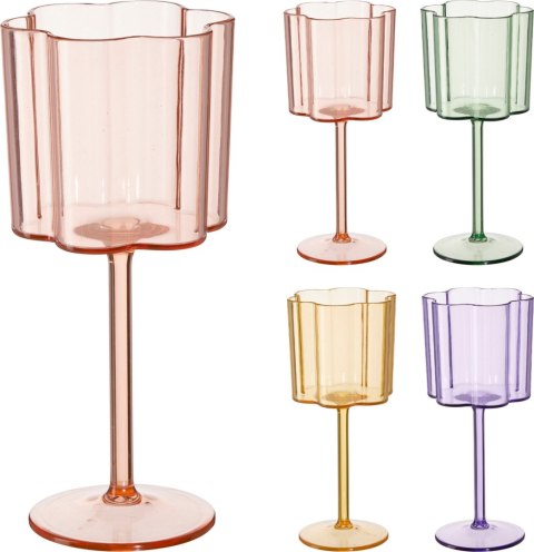 Kieliszek do wina z tworzywa 300ml 4 kolory