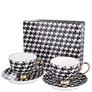 Komplet Filiżanek Z Podstawką 2+2