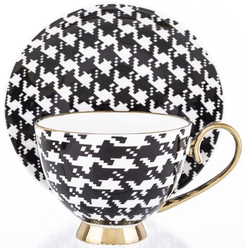 Komplet Filiżanek Z Podstawką 2+2