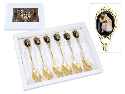 Kpl. 6 łyżeczek - Motyw Grecki (CARMANI)