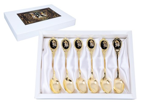 Kpl. 6 łyżeczek - Motyw Grecki (CARMANI)