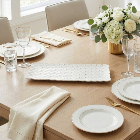 PATERA DEKORACYJNA BELIA (02) 40 X 15 X 2 CM KREMOWY