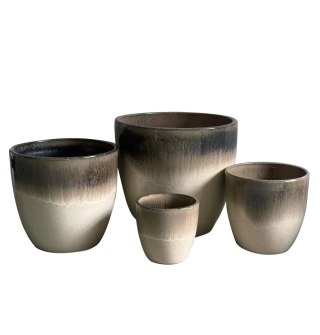 HEVRA Komplet 4 osłonek ceramicznych44x44x42cm 35x35x34cm 27x27x26cm 20x20x20cm