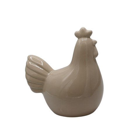KURA CERAMICZNA PASTELOWA BEŻOWA DUŻA