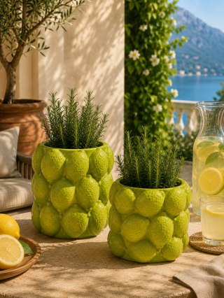 DONICZKA CERAMICZNA W CYTRYNY LIMONKOWA DUŻA