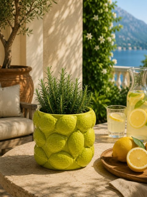 DONICZKA CERAMICZNA W CYTRYNY LIMONKOWA MAŁA