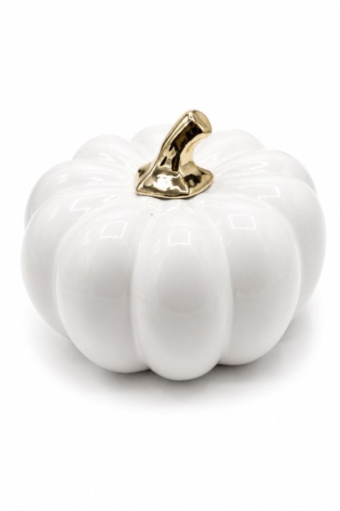 DYNIA CERAMICZNA BIAŁO-ZŁOTA MEGA 26 cm